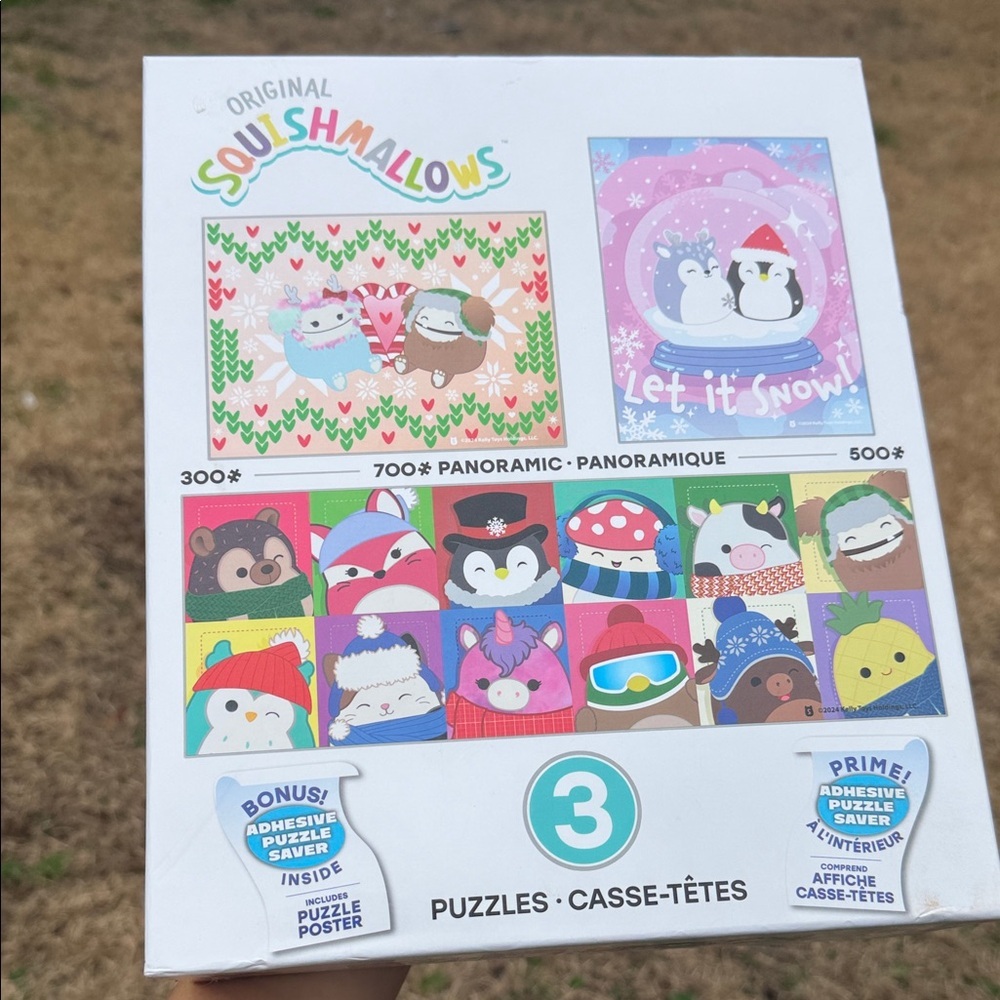 Squishmallows Winter Wonderland Puzzle Set - Colorful Fun